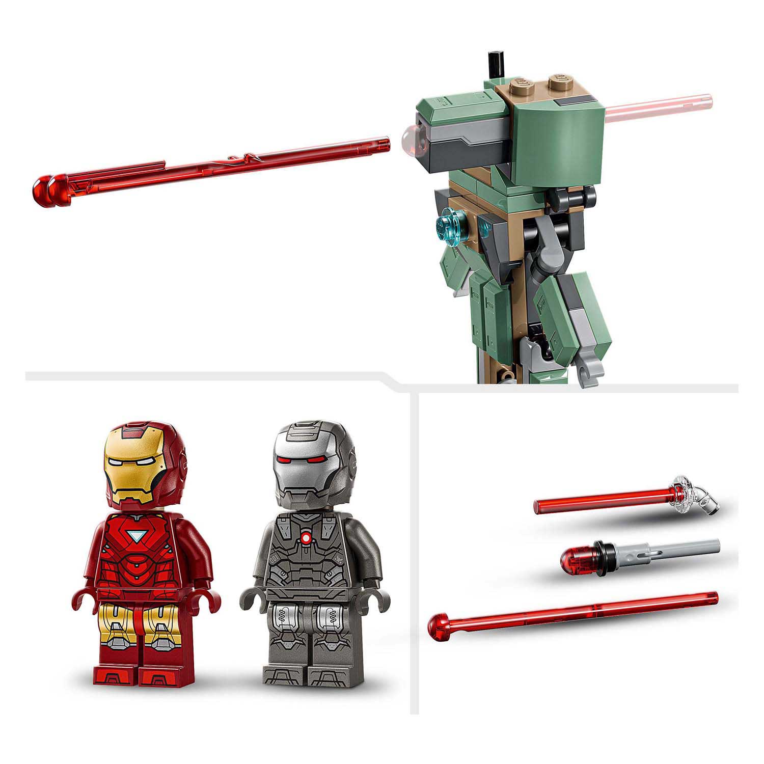 LEGO Super Heroes Marvel 76320 Iron Man en War Machine VS Hammer Drones