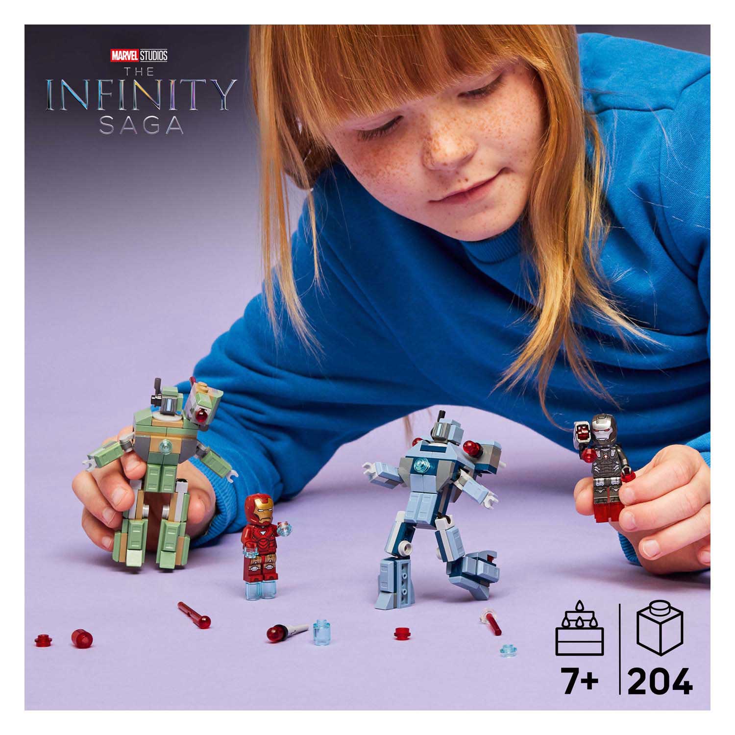 LEGO Super Heroes Marvel 76320 Iron Man en War Machine VS Hammer Drones