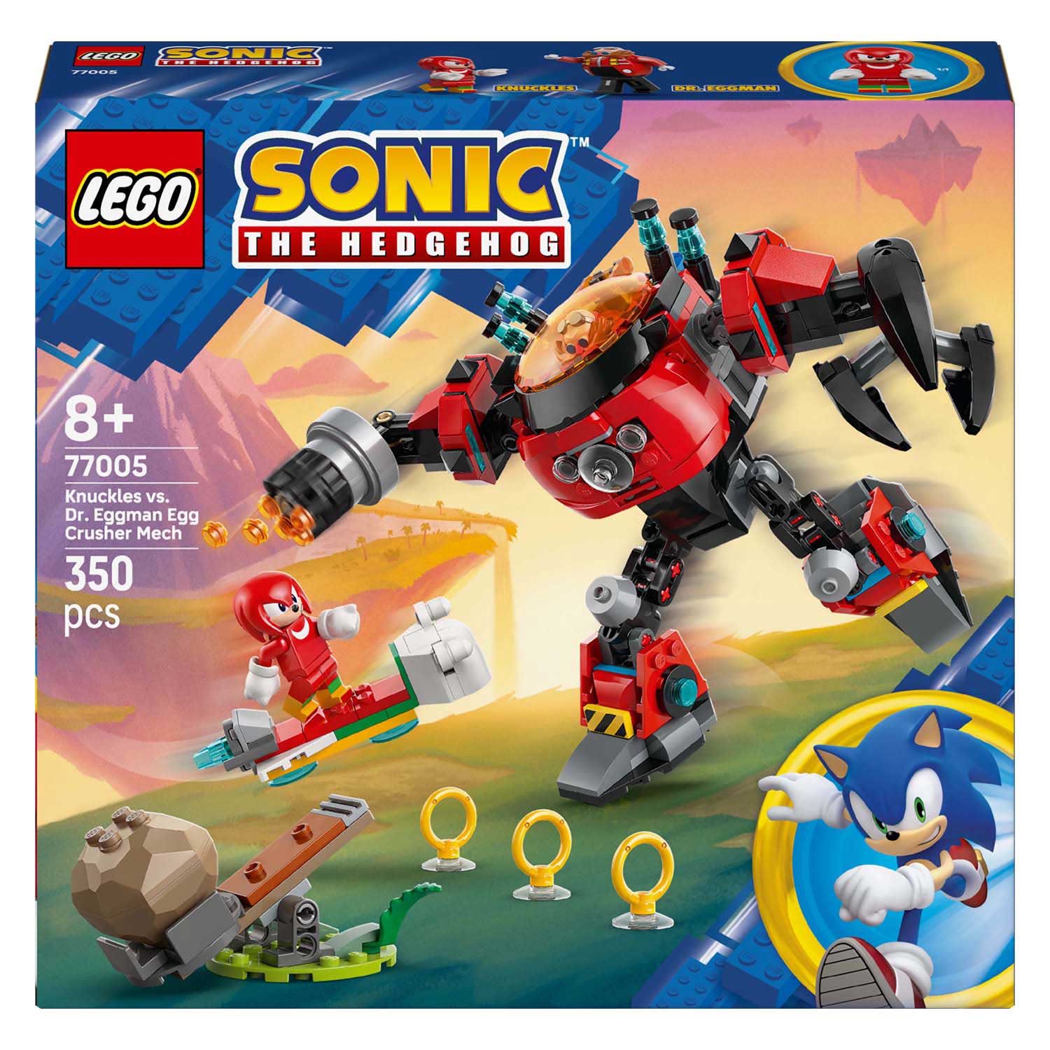 LEGO Sonic 77005 Knuckles vs. Dr. Eggman Eierbrecher-Mech