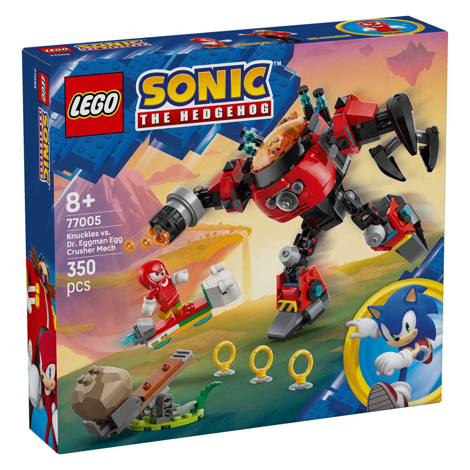 LEGO Sonic 77005 Knuckles vs. Dr. Eggman Eierbrecher-Mech