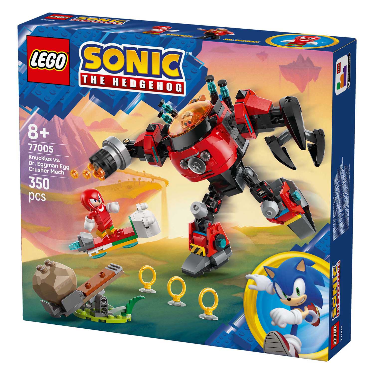 LEGO Sonic 77005 Knuckles vs. Dr. Eggman Eierbrecher-Mech