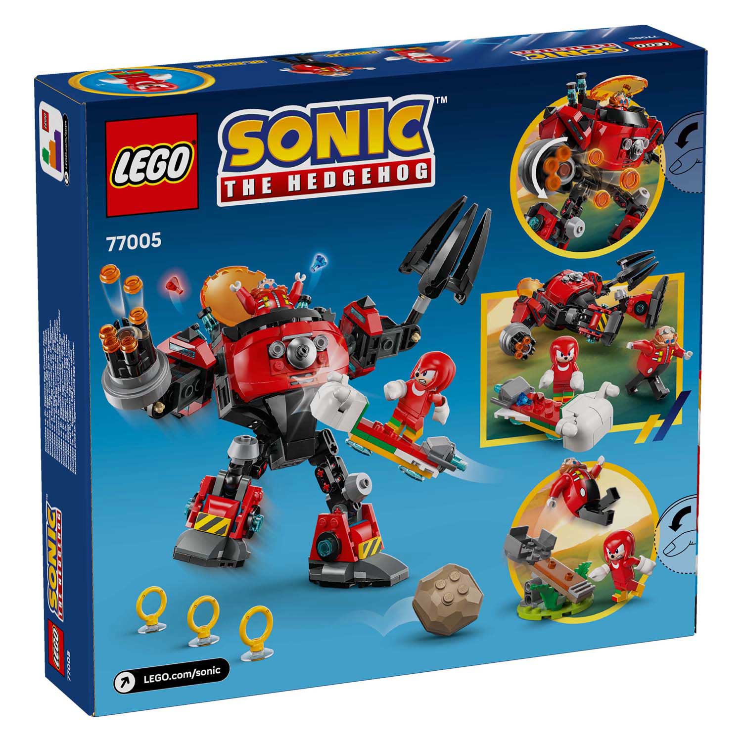 LEGO Sonic 77005 Knuckles vs. Dr. Eggman Eierbrecher-Mech