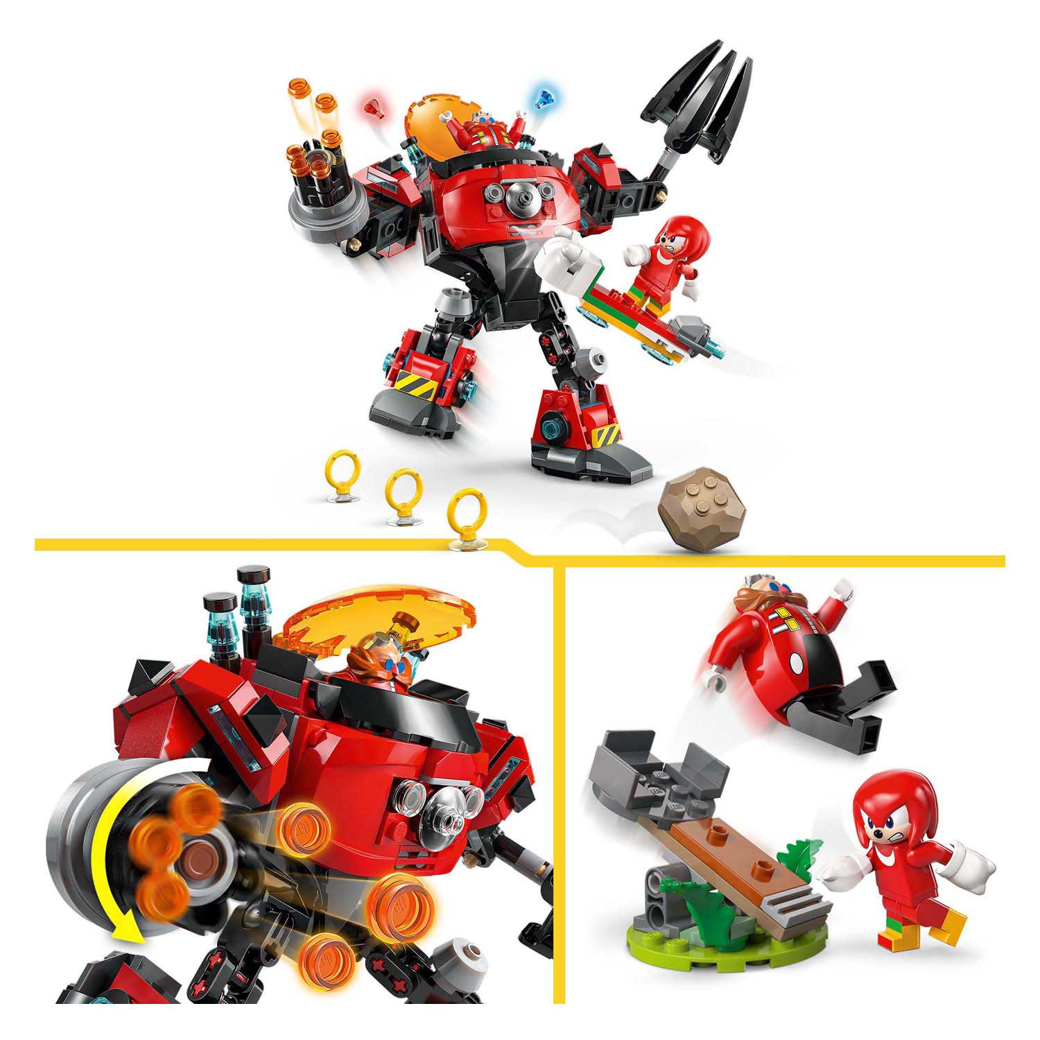 LEGO Sonic 77005 Knuckles vs. Dr. Eggman Eierbrecher-Mech