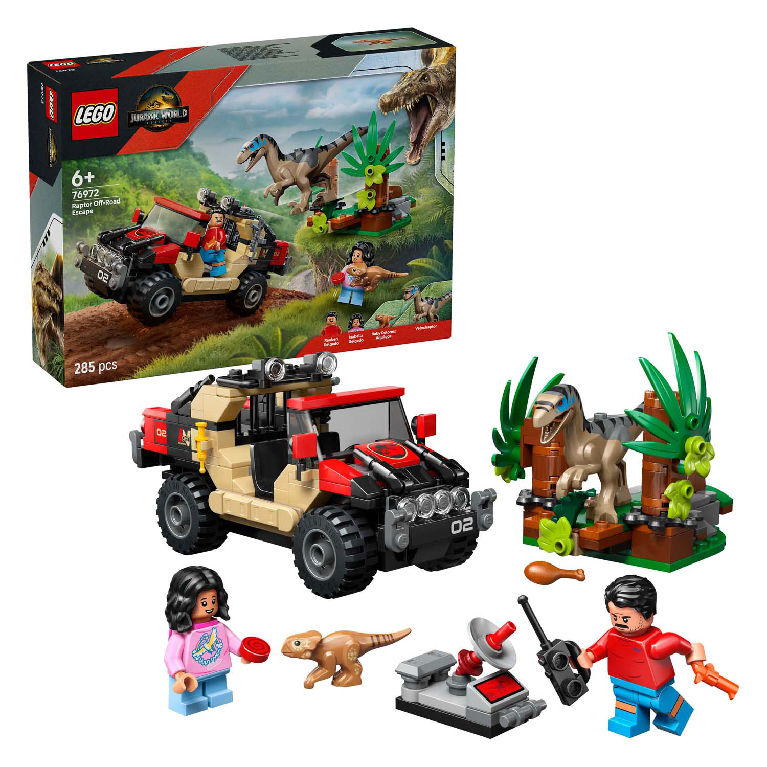 LEGO Jurassic World 76972 L'évasion tout-terrain d'Eaptor