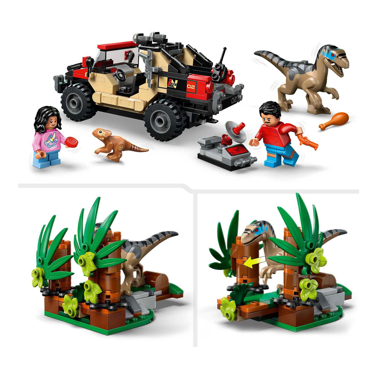LEGO Jurassic World 76972 L'évasion tout-terrain d'Eaptor