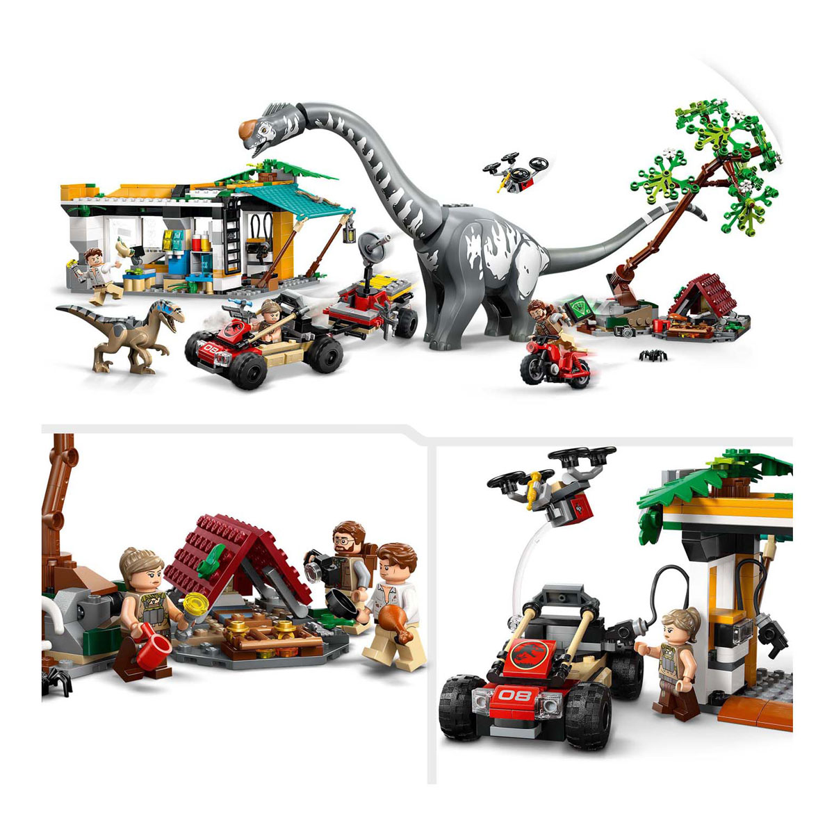 LEGO Jurassic World 76973 Mission de suivi du raptor et du titanosaure