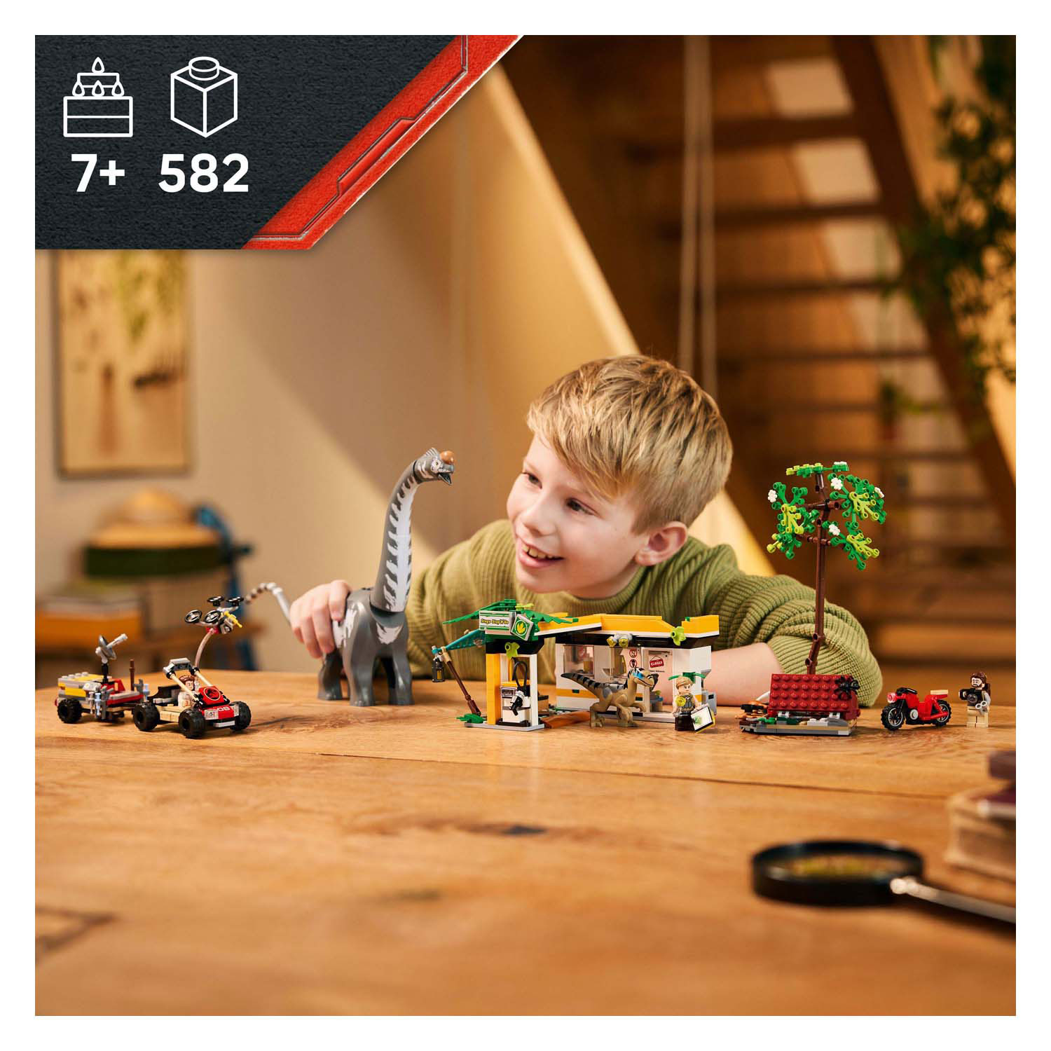 LEGO Jurassic World 76973 Mission de suivi du raptor et du titanosaure