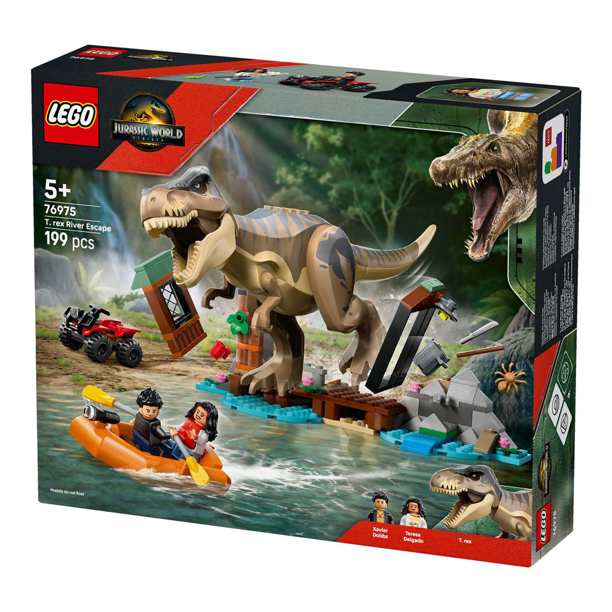 LEGO Jurassic World 76975 L'évasion du T. Rex dans la rivière