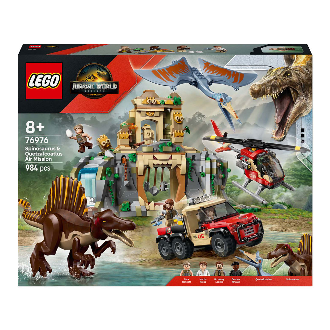LEGO Jurassic World 76976 Spinosaurus et Quetzalcoatlus Mission aérienne