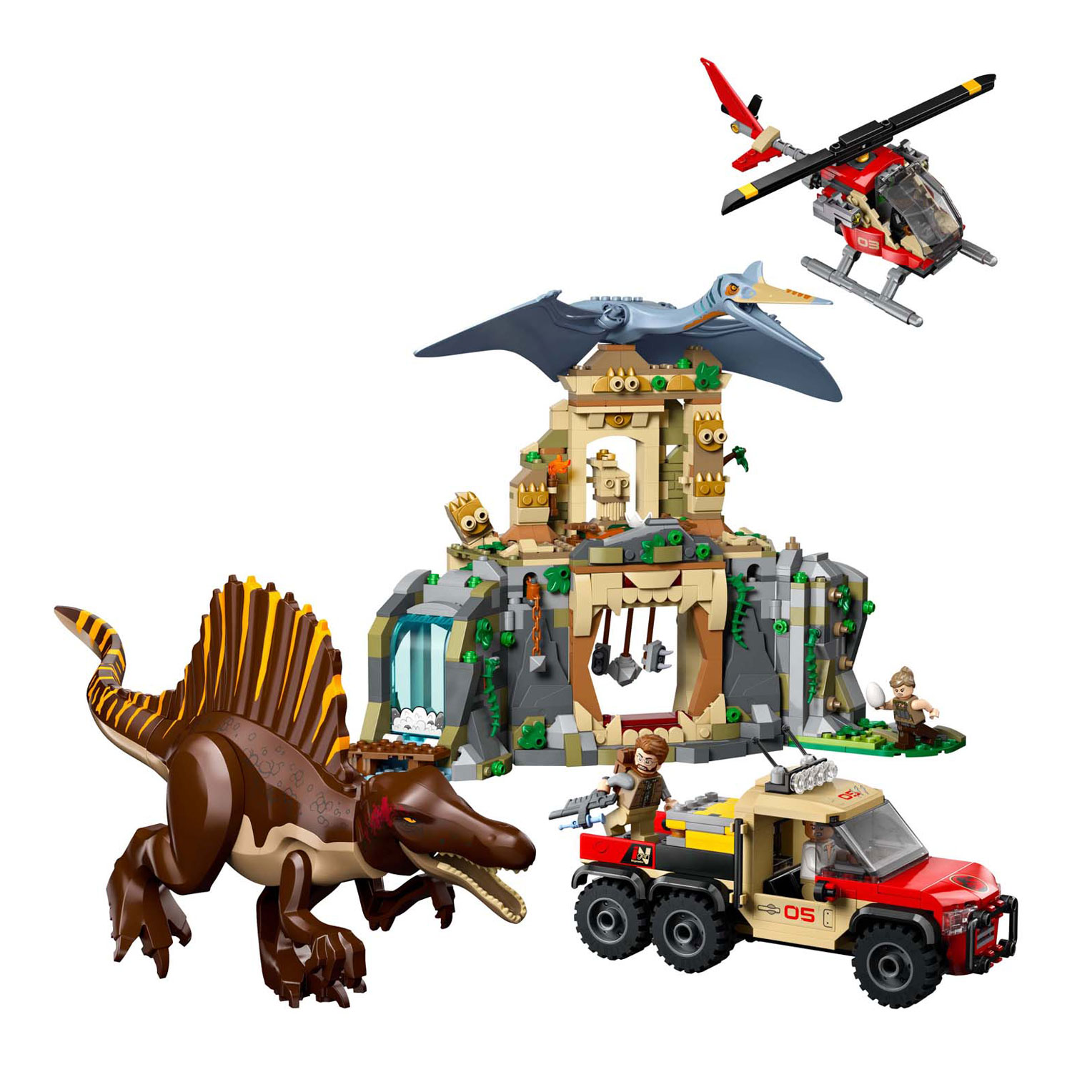 LEGO Jurassic World 76976 Spinosaurus et Quetzalcoatlus Mission aérienne