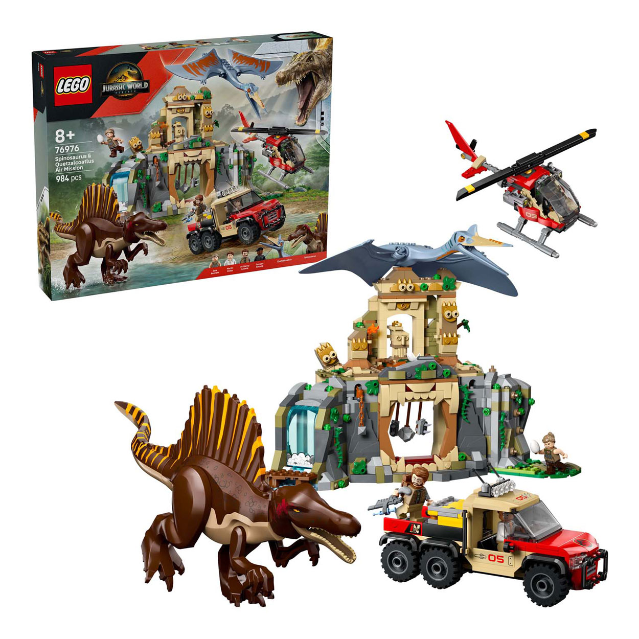 LEGO Jurassic World 76976 Spinosaurus et Quetzalcoatlus Mission aérienne