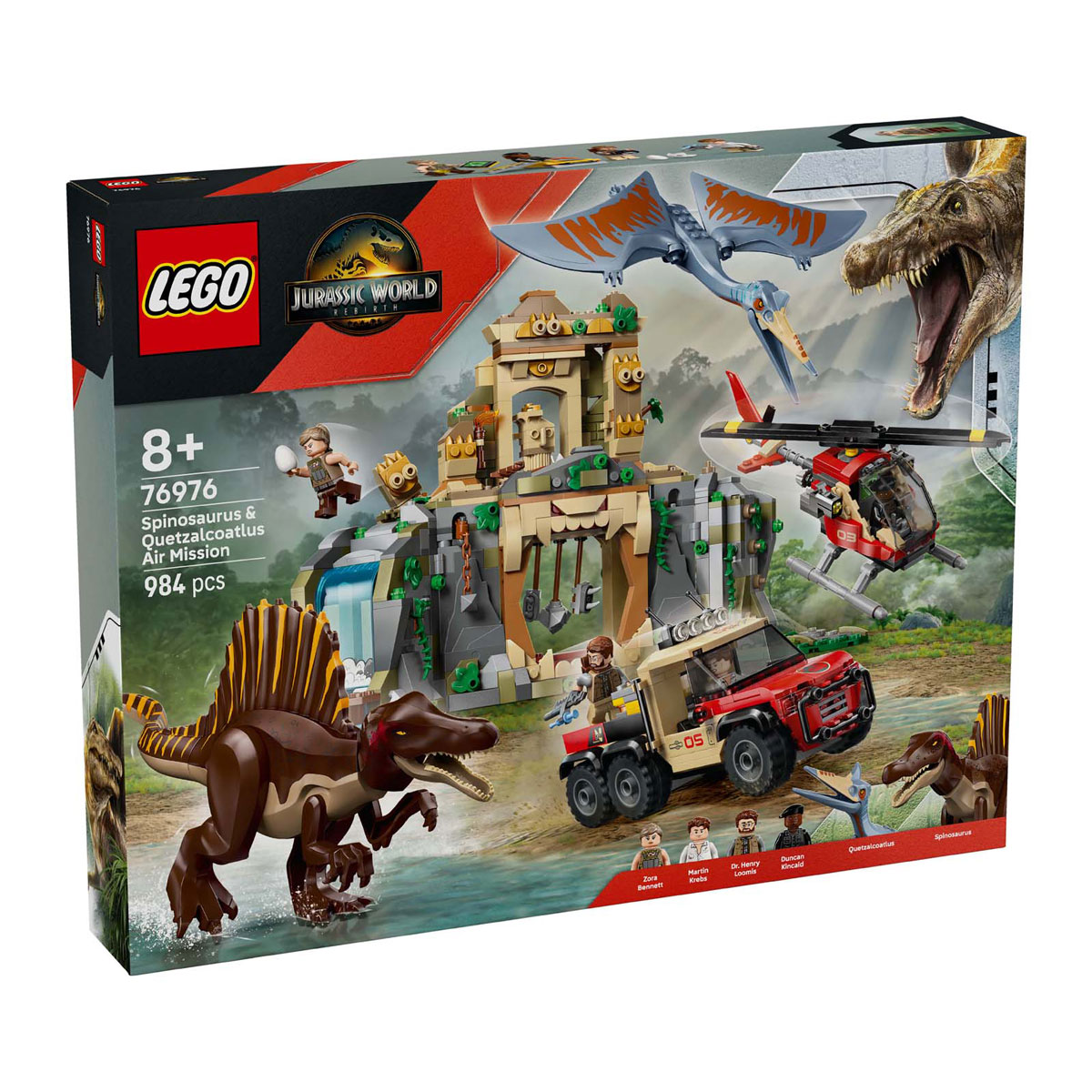 LEGO Jurassic World 76976 Spinosaurus et Quetzalcoatlus Mission aérienne