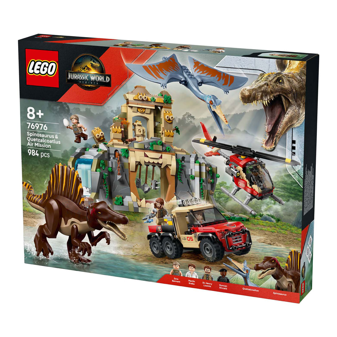 LEGO Jurassic World 76976 Spinosaurus et Quetzalcoatlus Mission aérienne