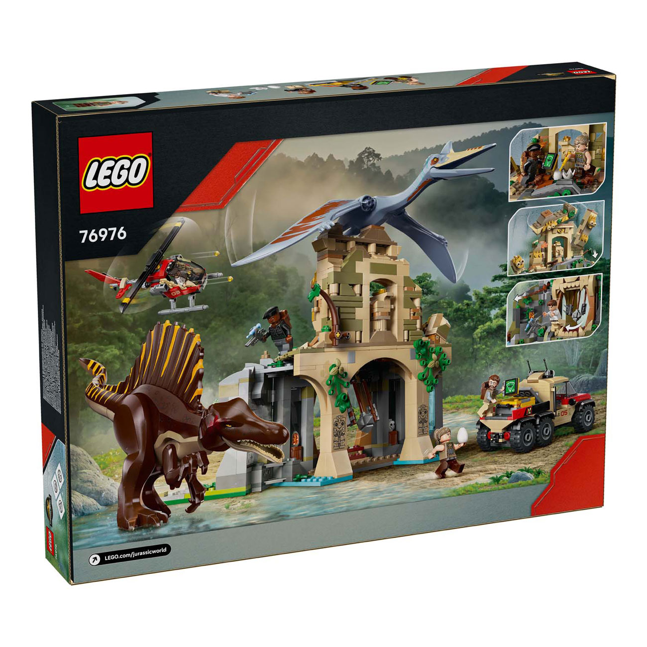 LEGO Jurassic World 76976 Spinosaurus et Quetzalcoatlus Mission aérienne