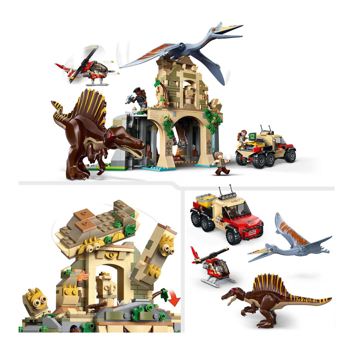 LEGO Jurassic World 76976 Spinosaurus et Quetzalcoatlus Mission aérienne