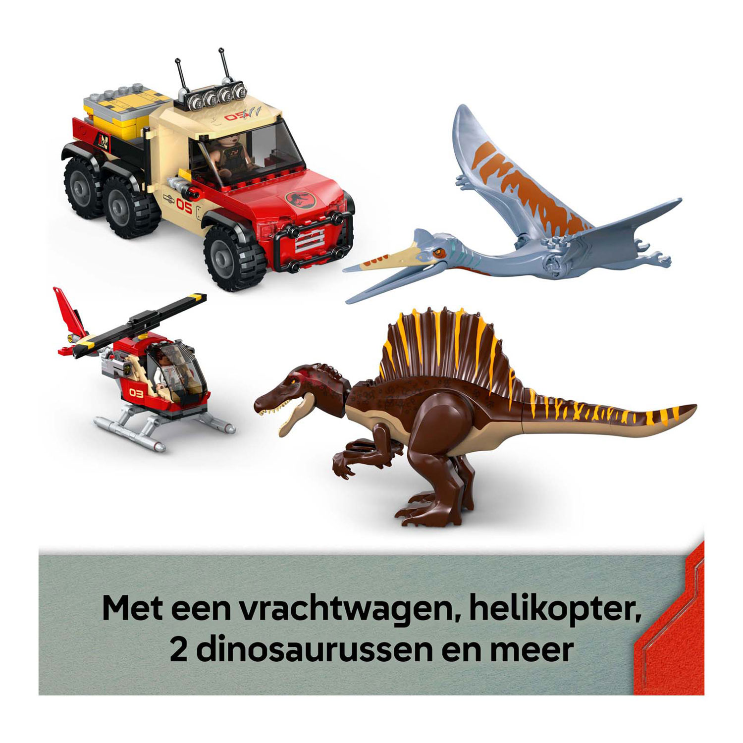 LEGO Jurassic World 76976 Spinosaurus et Quetzalcoatlus Mission aérienne