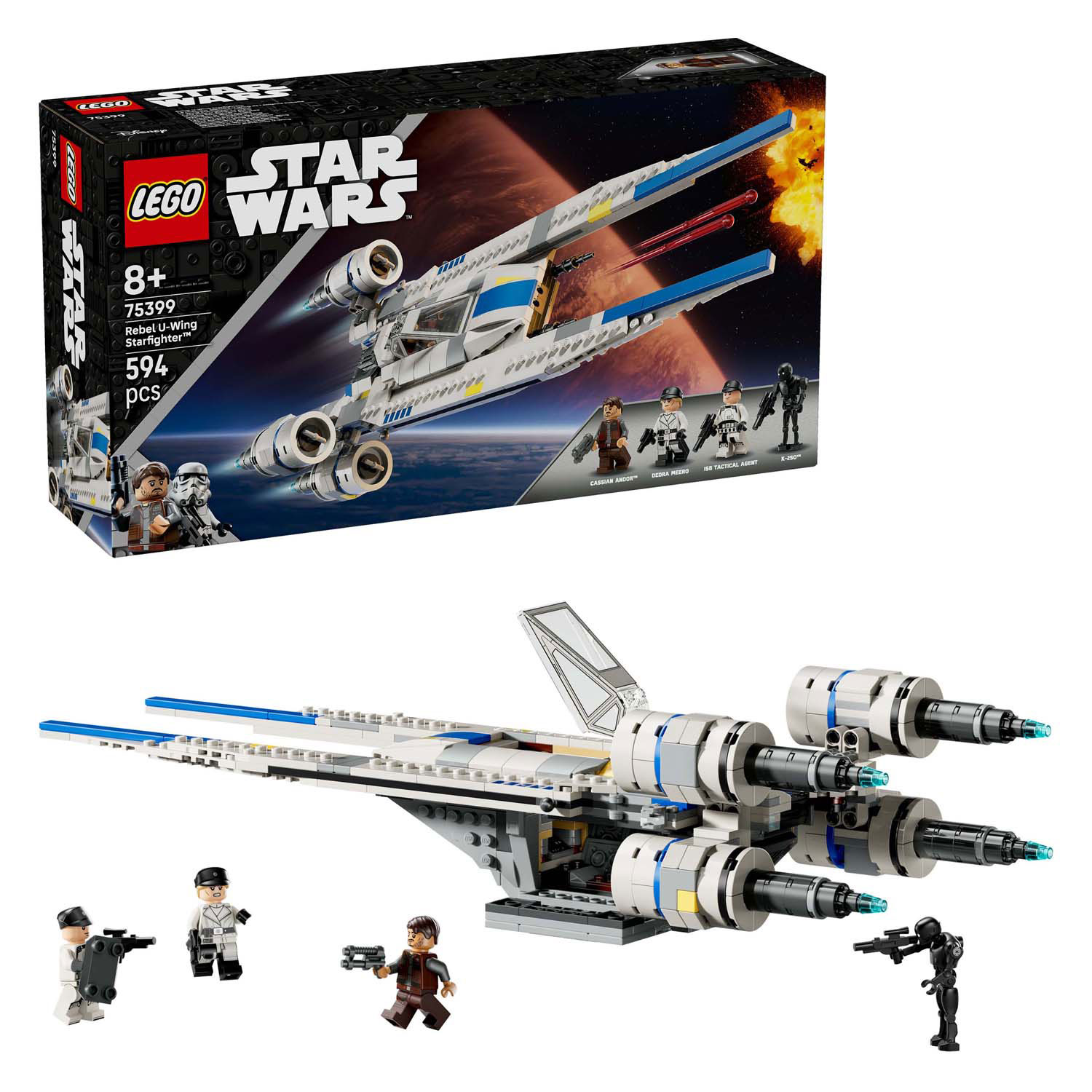 LEGO Star Wars 75399 Andor Rebel U-Wint Starfighter Ruimteschip