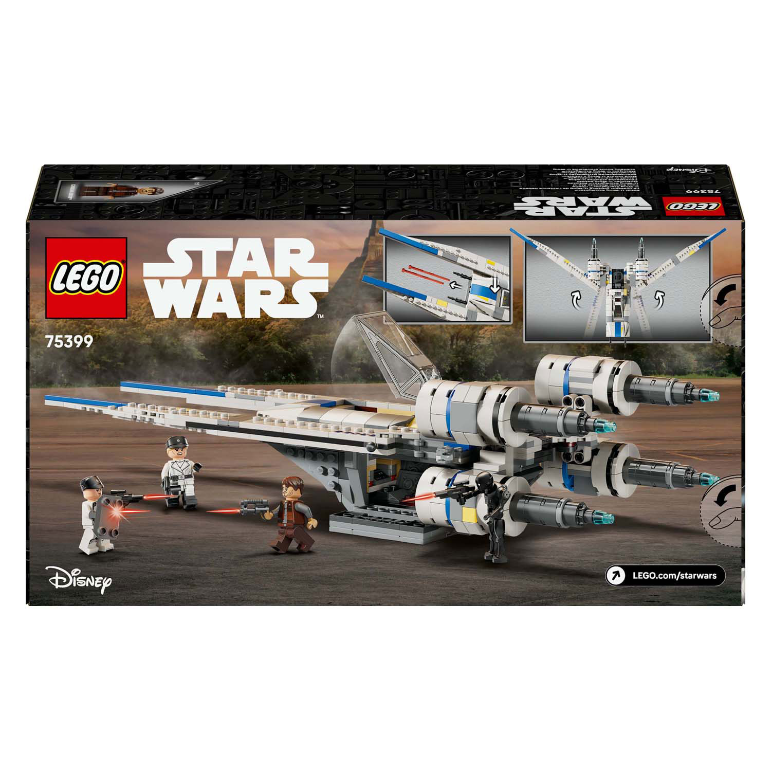 LEGO Star Wars 75399 Andor Rebel U-Wint Starfighter Ruimteschip