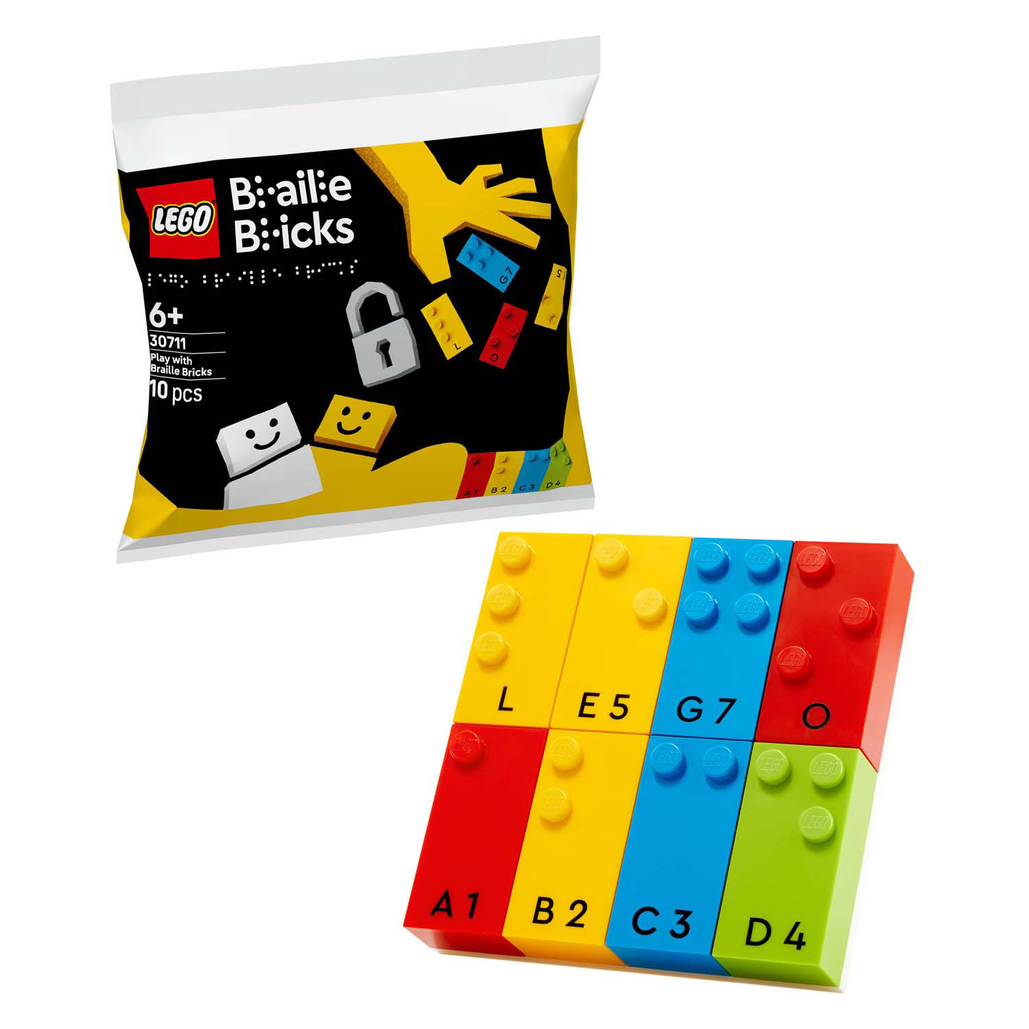 LEGO Briques Braille 30711 Jouer avec des briques Braille