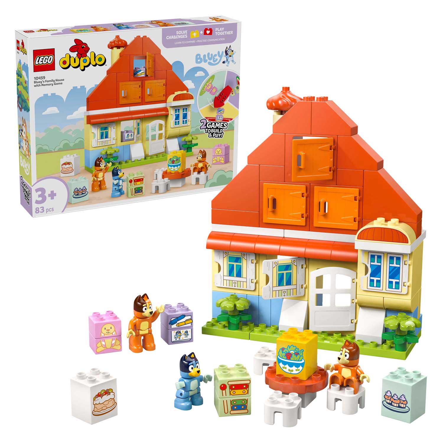 LEGO DUPLO 10459 Huis van Bluey en haar Familie met Geheugenspel