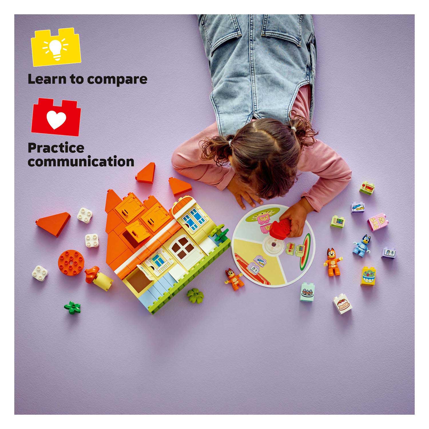 LEGO DUPLO 10459 Huis van Bluey en haar Familie met Geheugenspel