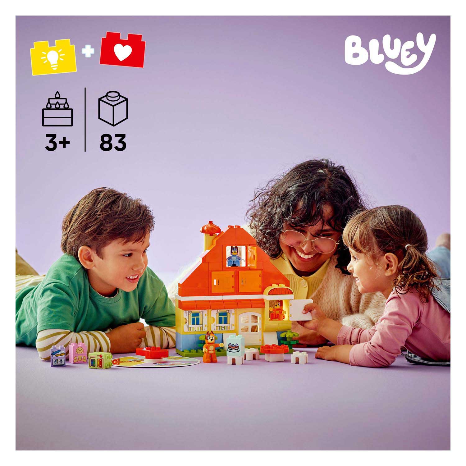 LEGO DUPLO 10459 Huis van Bluey en haar Familie met Geheugenspel