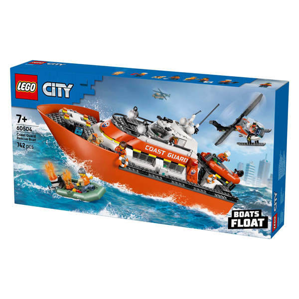 LEGO City 60504 Bateau de sauvetage des garde-côtes avec hélicoptère