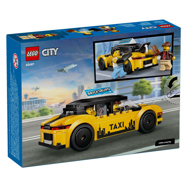 LEGO City 60487 Taxi jaune