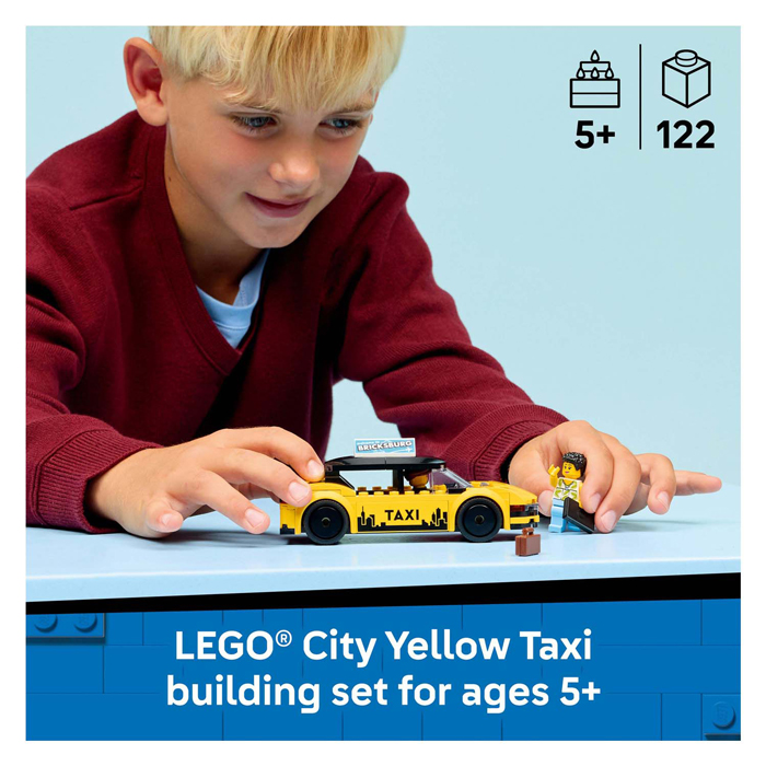 LEGO City 60487 Taxi jaune