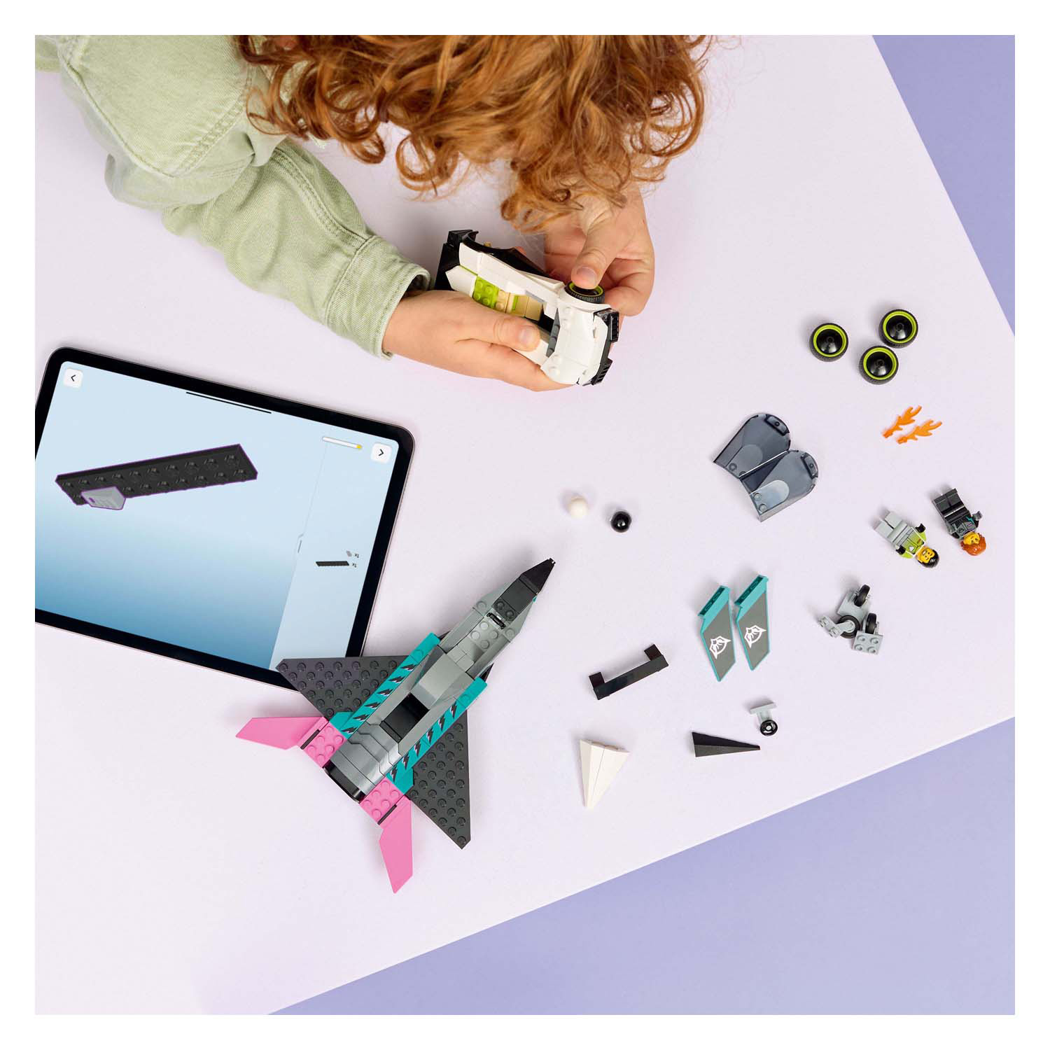 LEGO City 60489 Avion à réaction contre voiture de sport