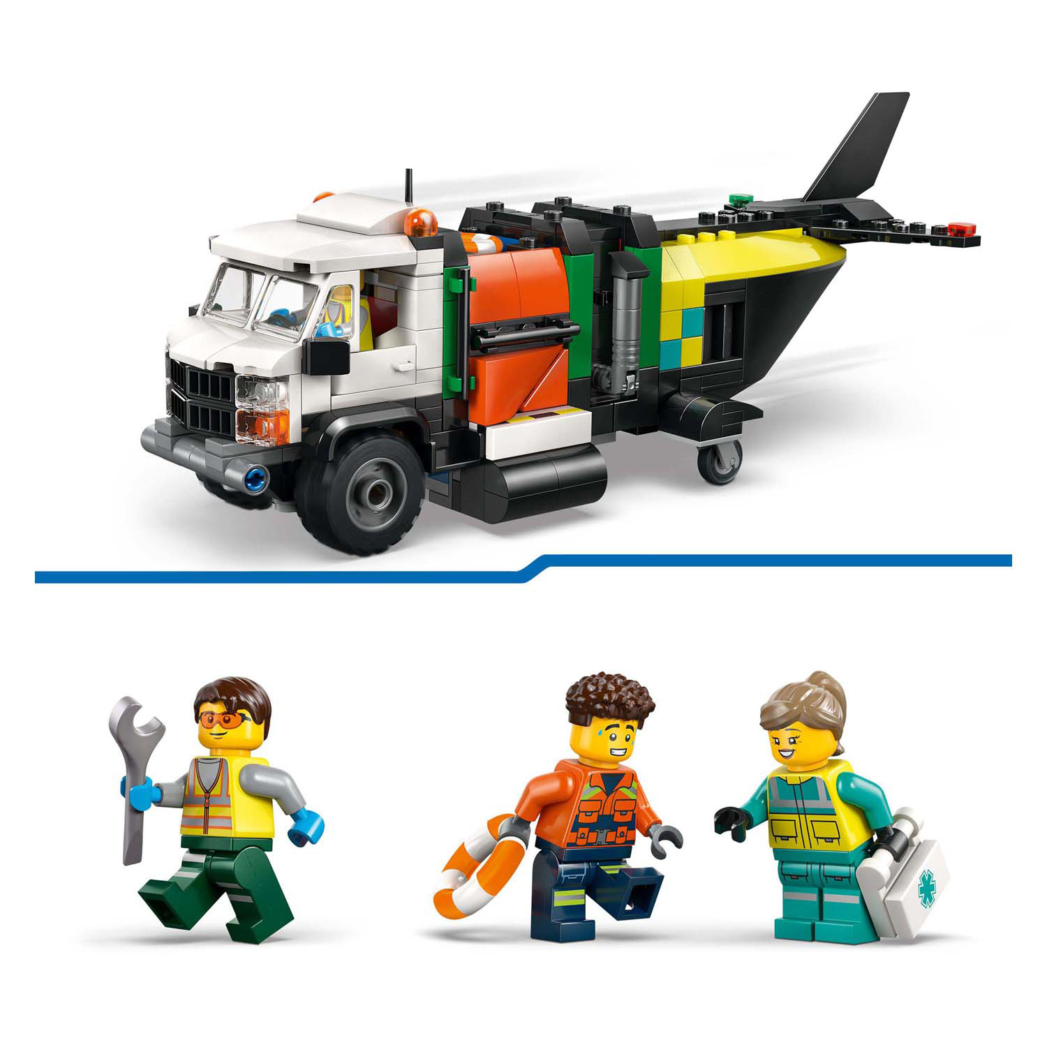 LEGO City 60505 Remix Avion, Véhicule de service et Aéroglisseur