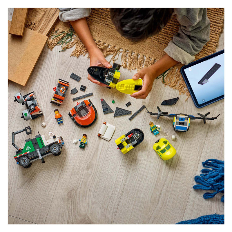 LEGO City 60505 Remix Avion, Véhicule de service et Aéroglisseur