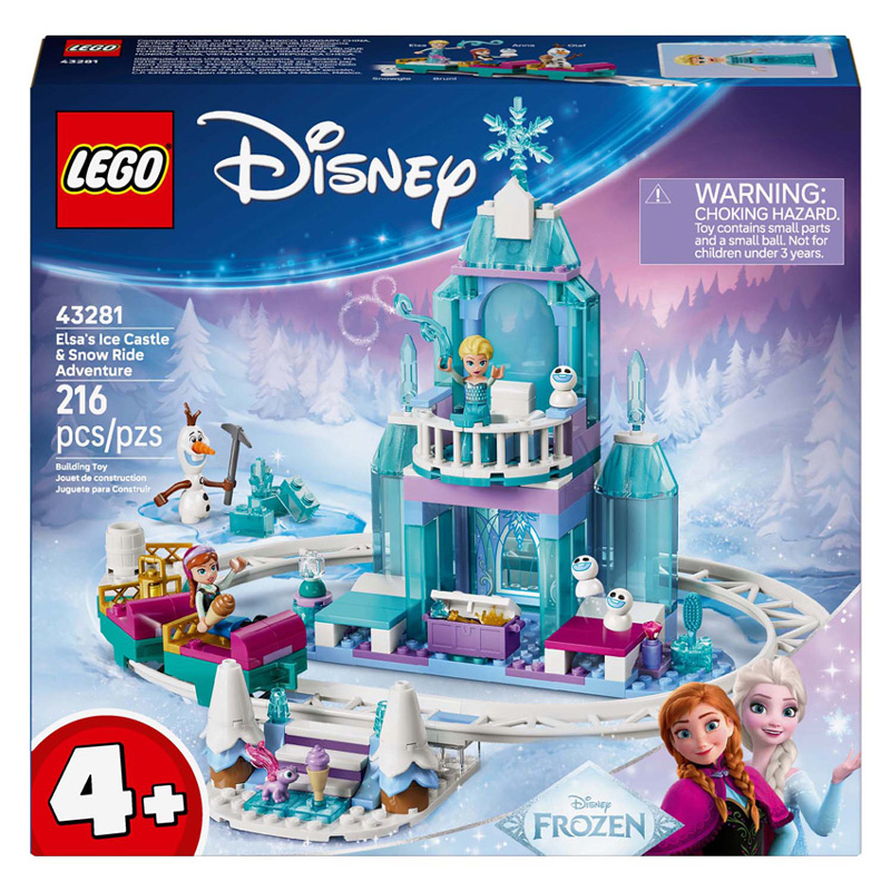 LEGO Disney Princess 43281 Le château de glace et le manège enneigé d'Elsa