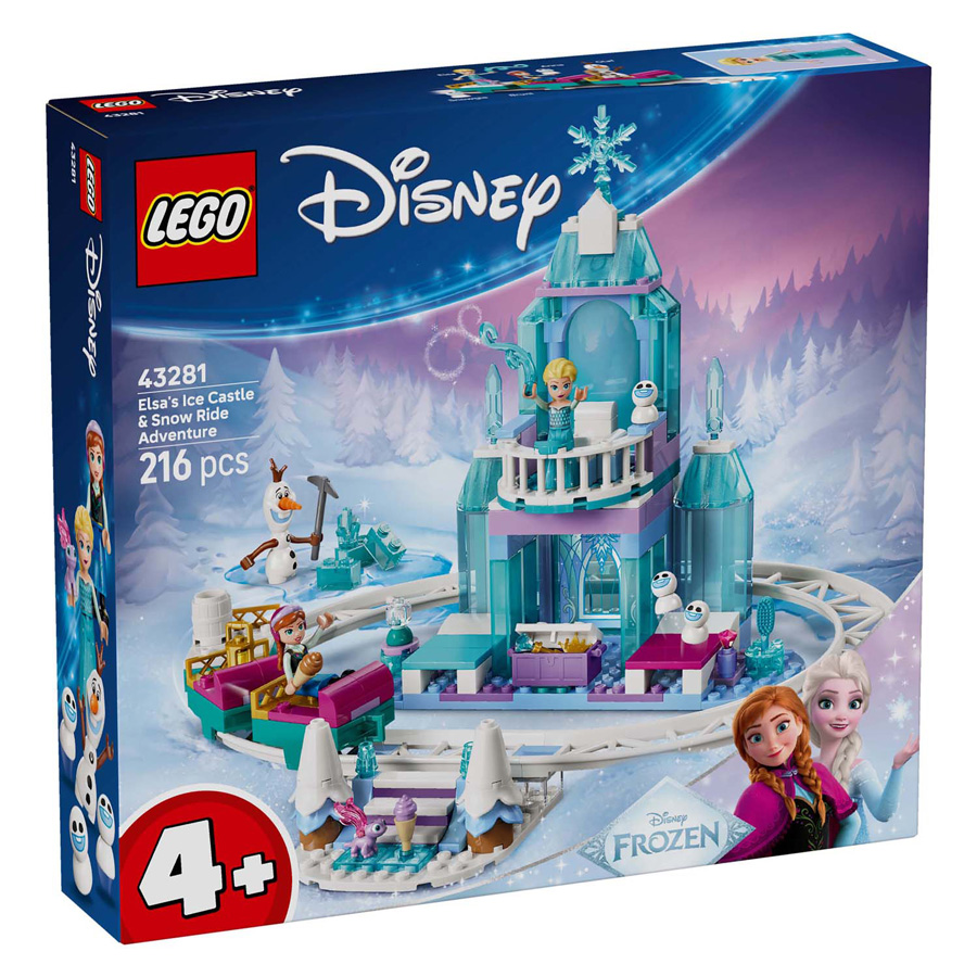 LEGO Disney Princess 43281 Le château de glace et le manège enneigé d'Elsa