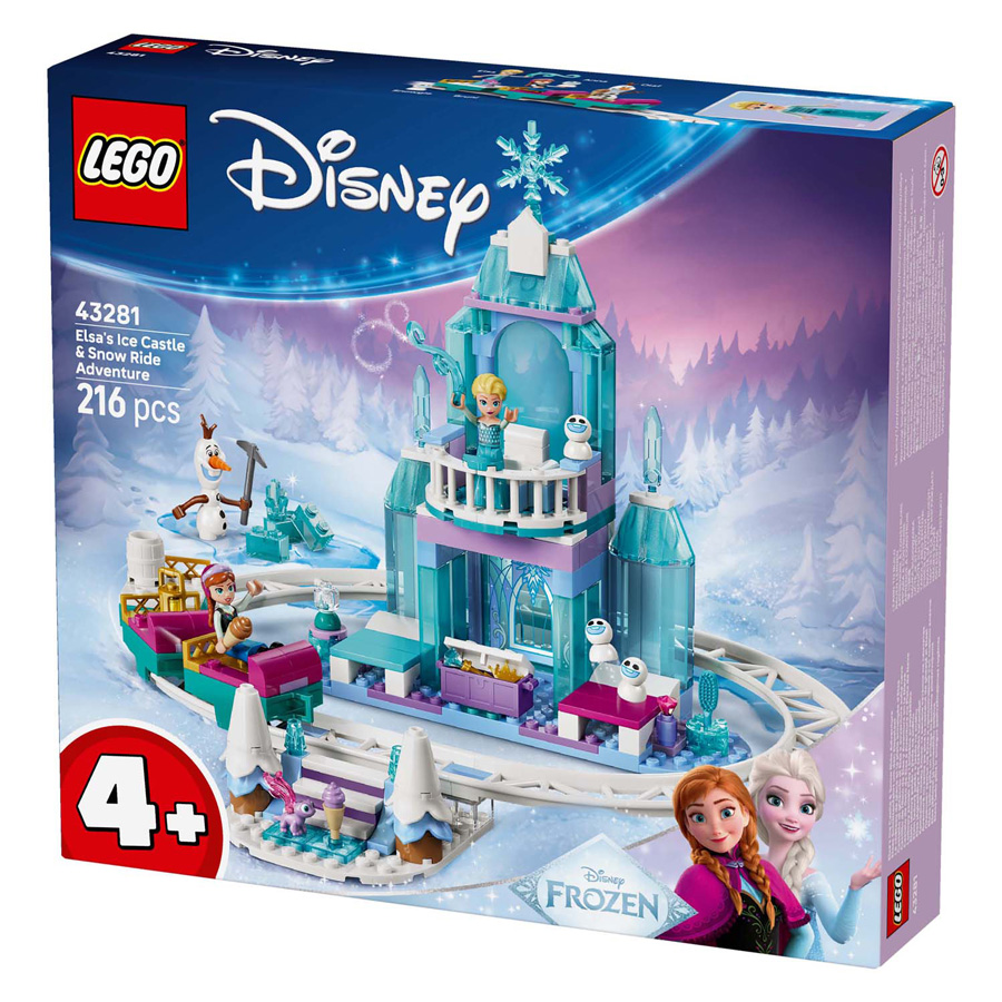LEGO Disney Princess 43281 Le château de glace et le manège enneigé d'Elsa