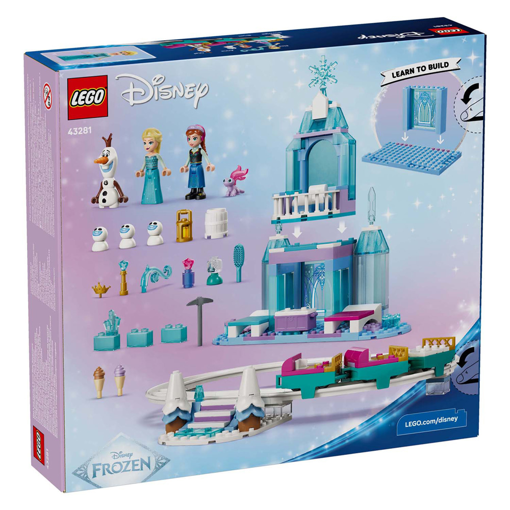LEGO Disney Princess 43281 Le château de glace et le manège enneigé d'Elsa
