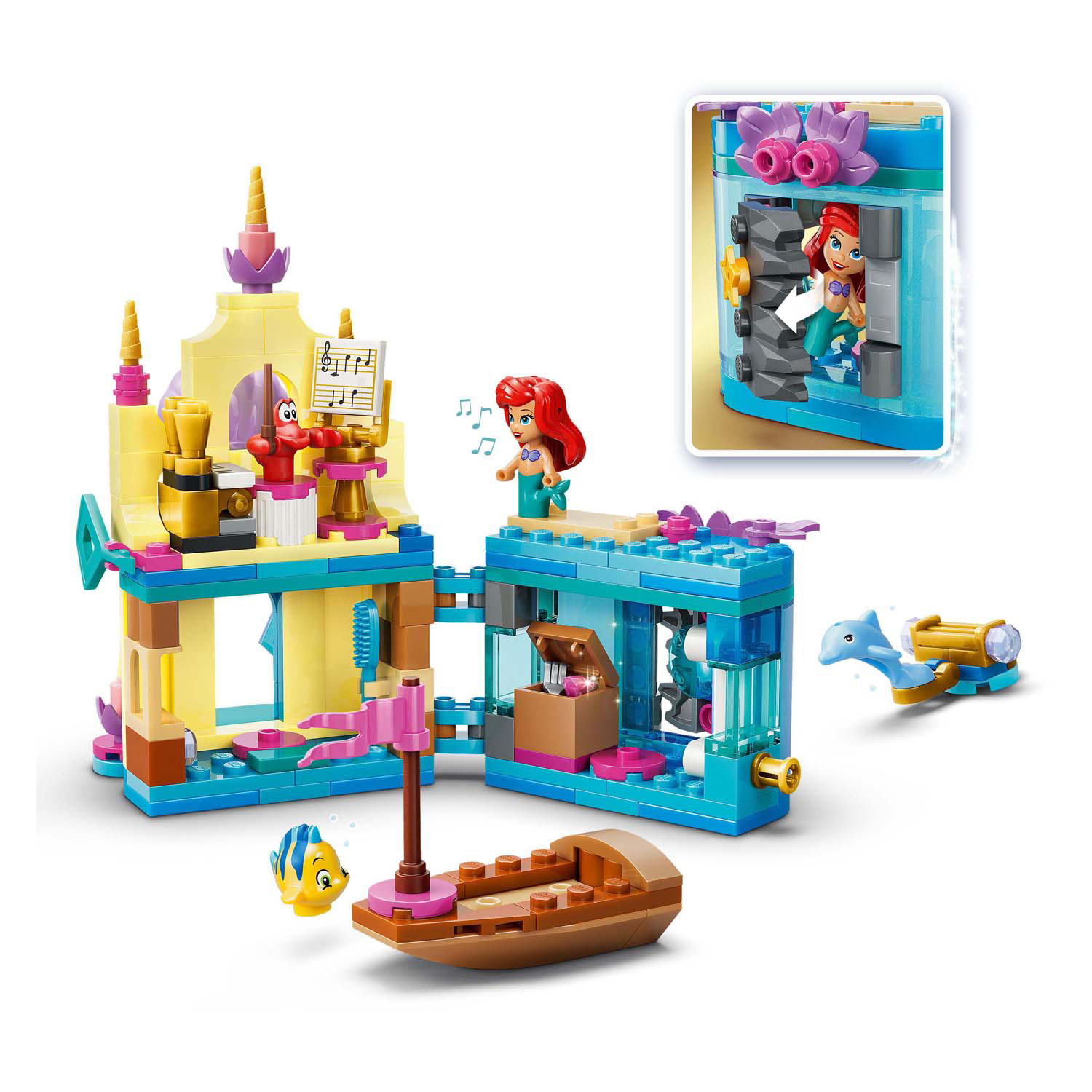 LEGO Disney Princess 43285 Le mini-palais magique d'Ariel