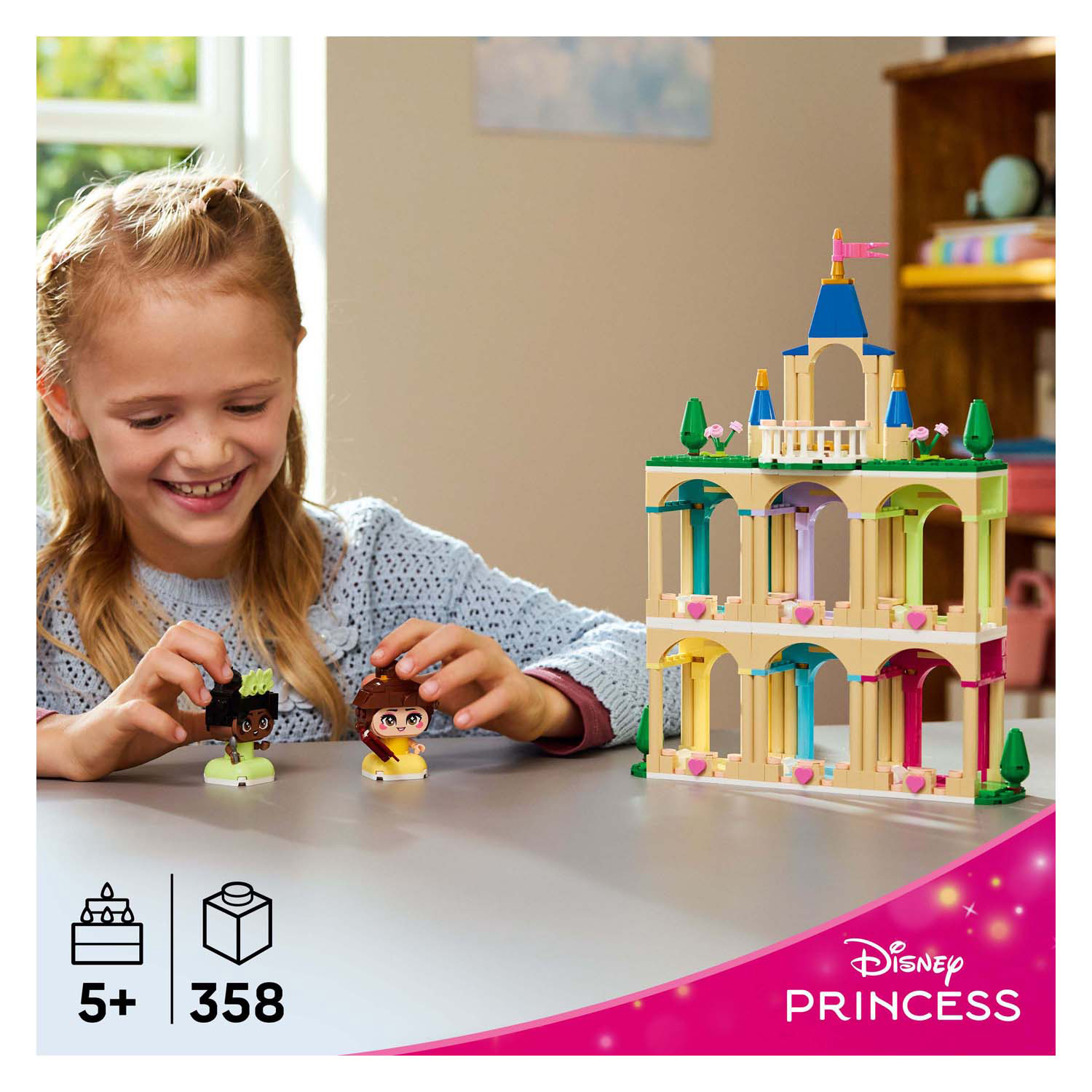 LEGO Disney Princess 43291 Mini Belle et Tiana avec château