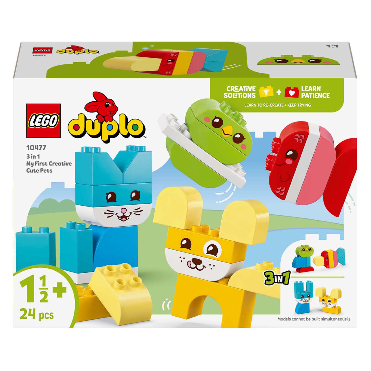 LEGO DUPLO 10477 3-in-1 Mijn eerste creatieve huisdieren