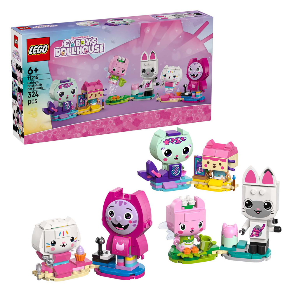 LEGO Gabby's Poppenhuis 11215 Gabbys bouwbare kattenvriendjes