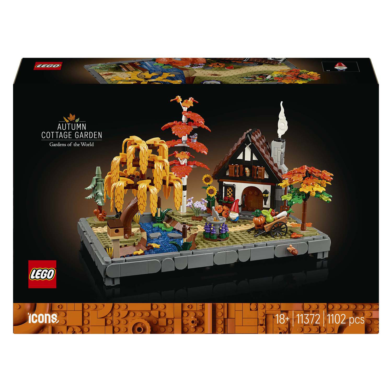 LEGO ICONS 11372 Herfsttuin met cottage