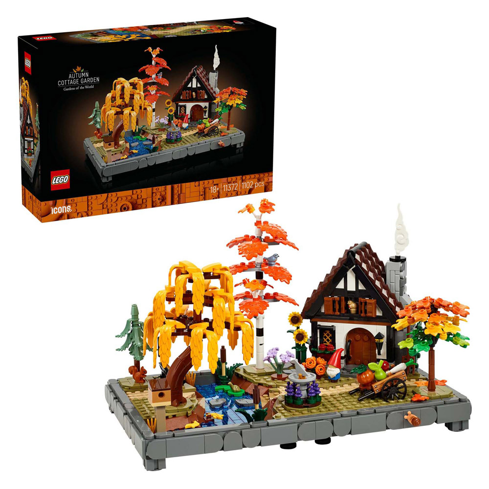 LEGO ICONS 11372 Herfsttuin met cottage