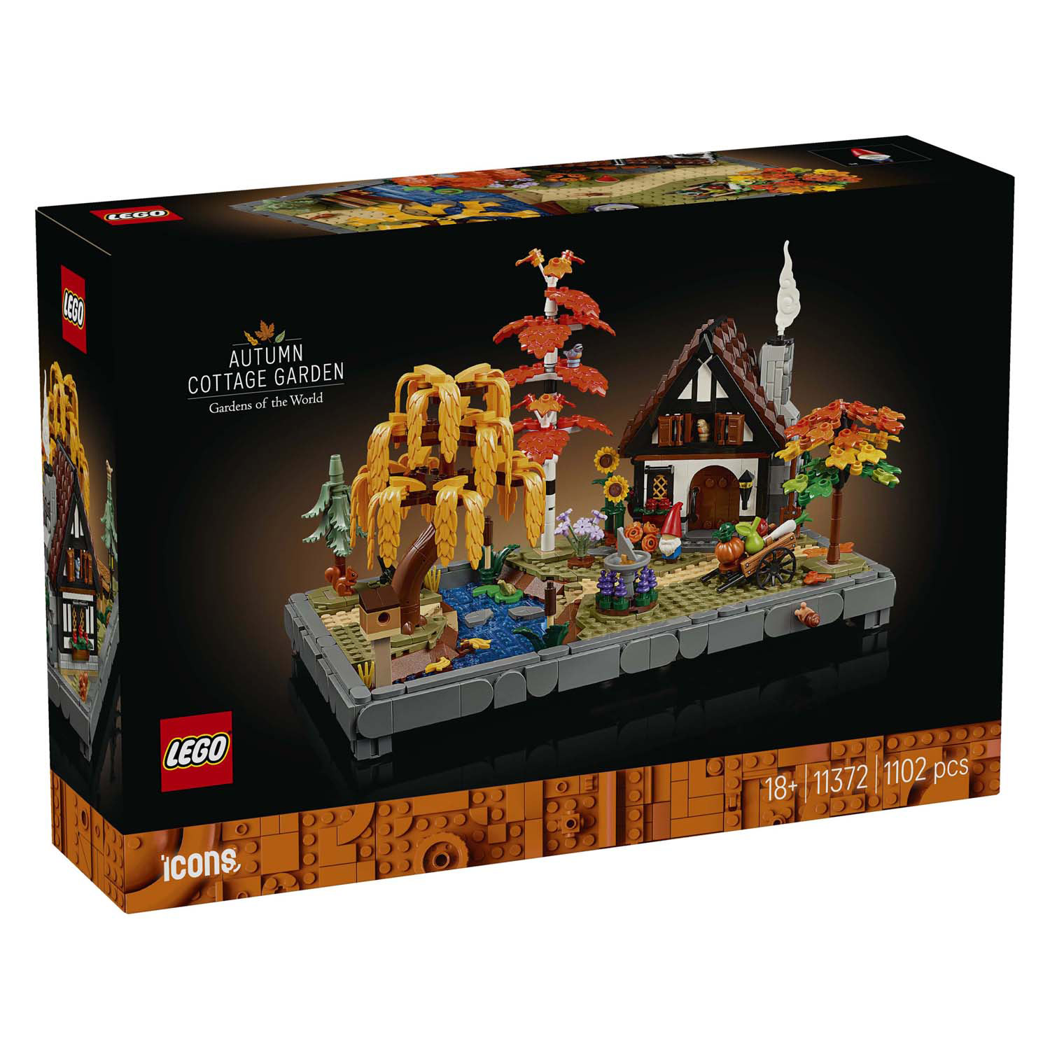 LEGO ICONS 11372 Herfsttuin met cottage