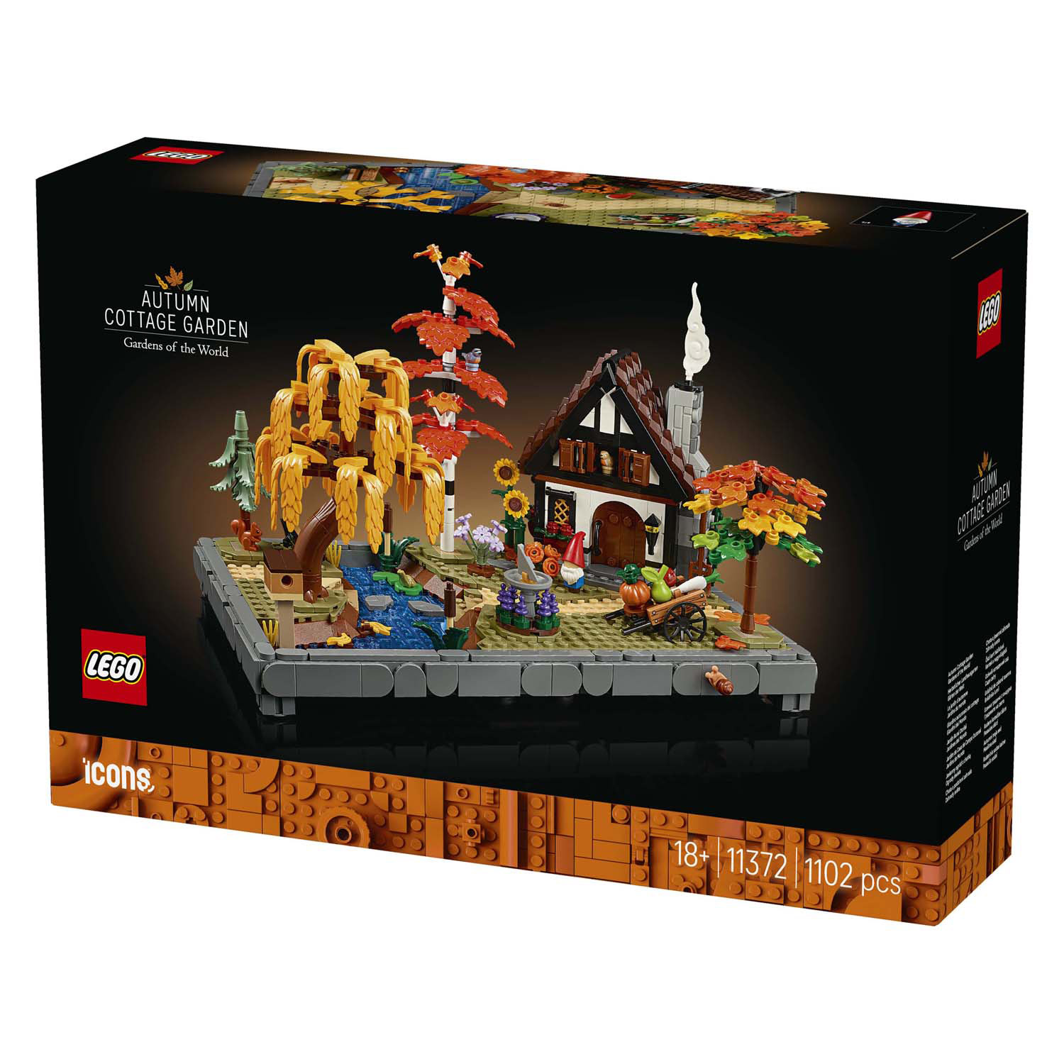 LEGO ICONS 11372 Herfsttuin met cottage
