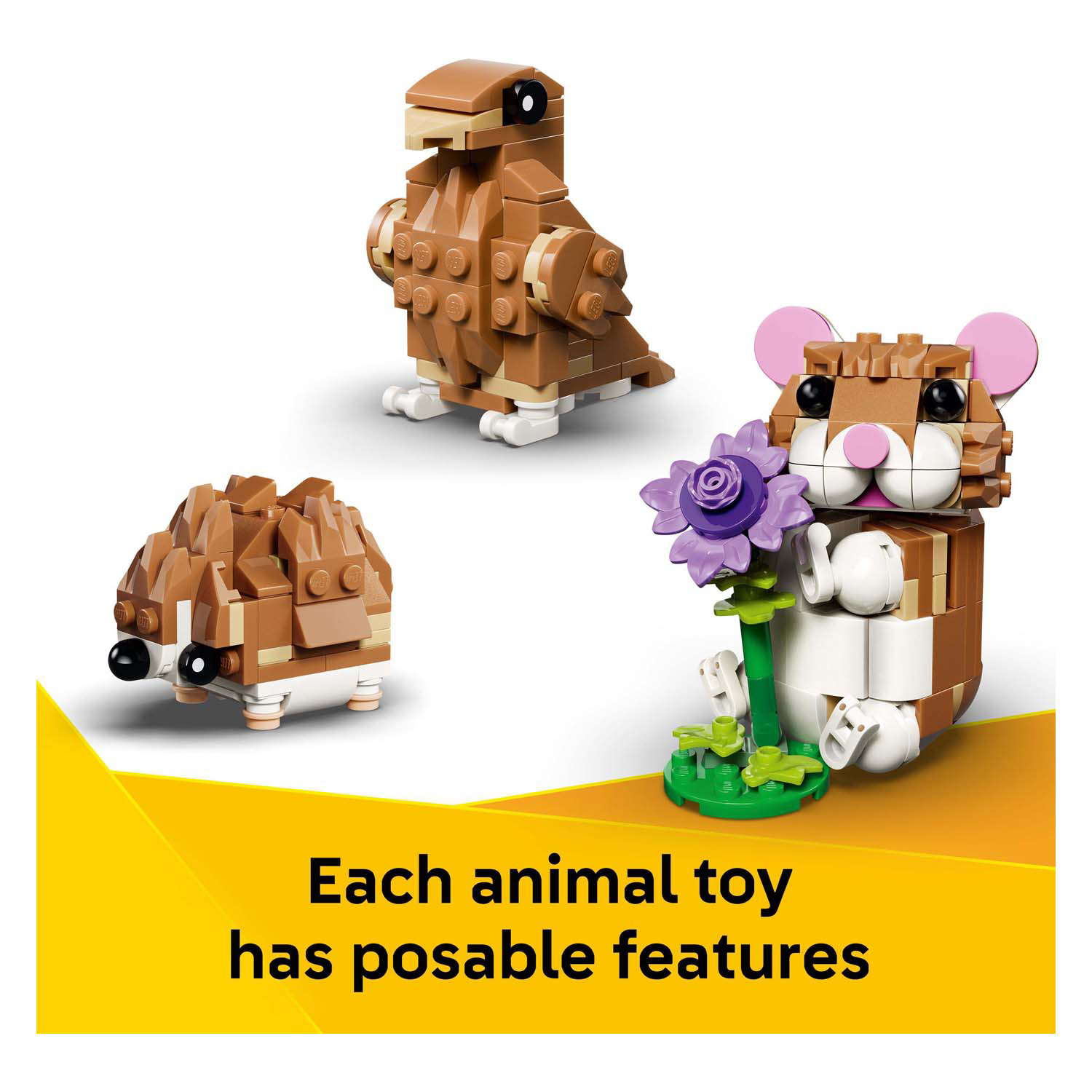 LEGO Creator 31376 Hamster mignon avec fleur