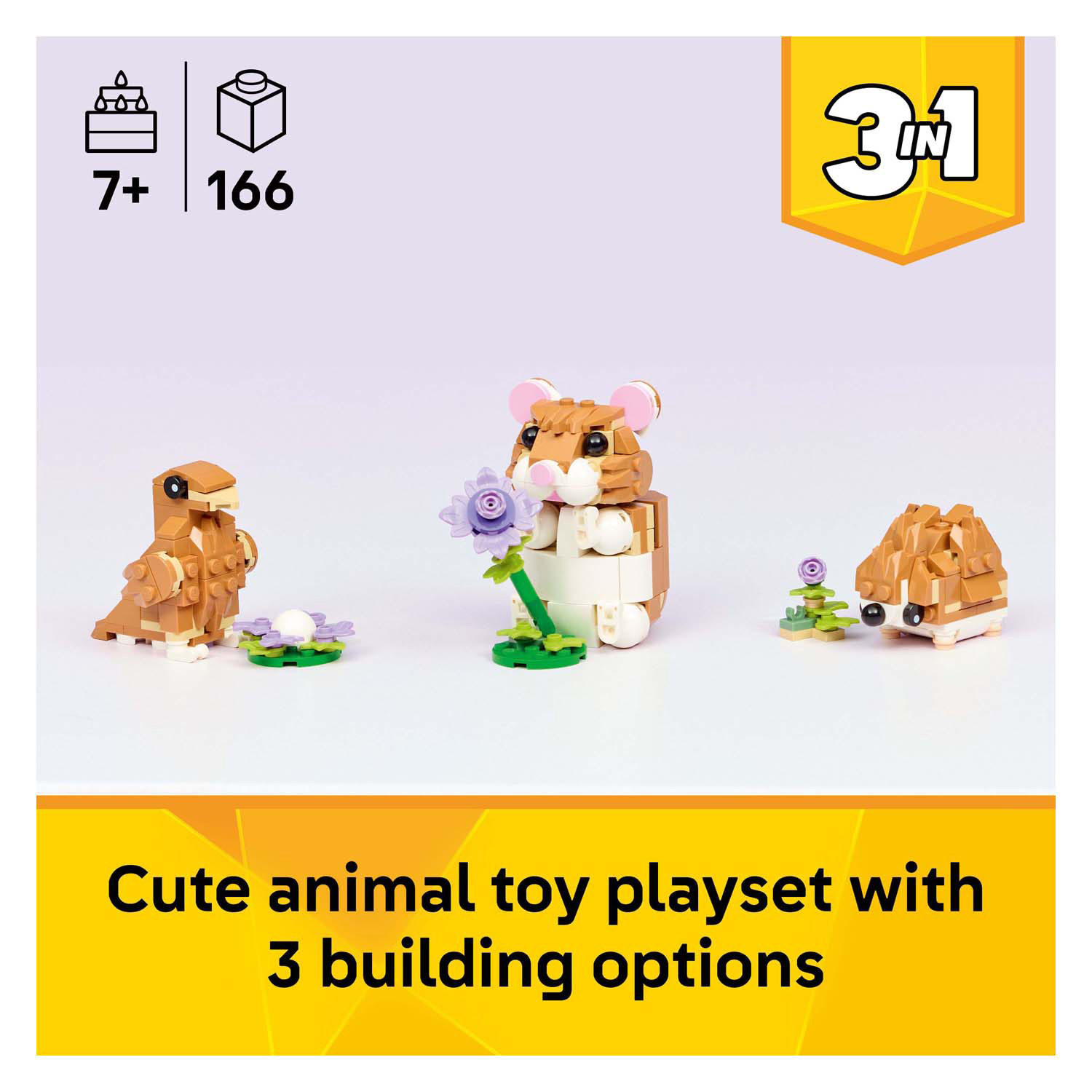 LEGO Creator 31376 Hamster mignon avec fleur