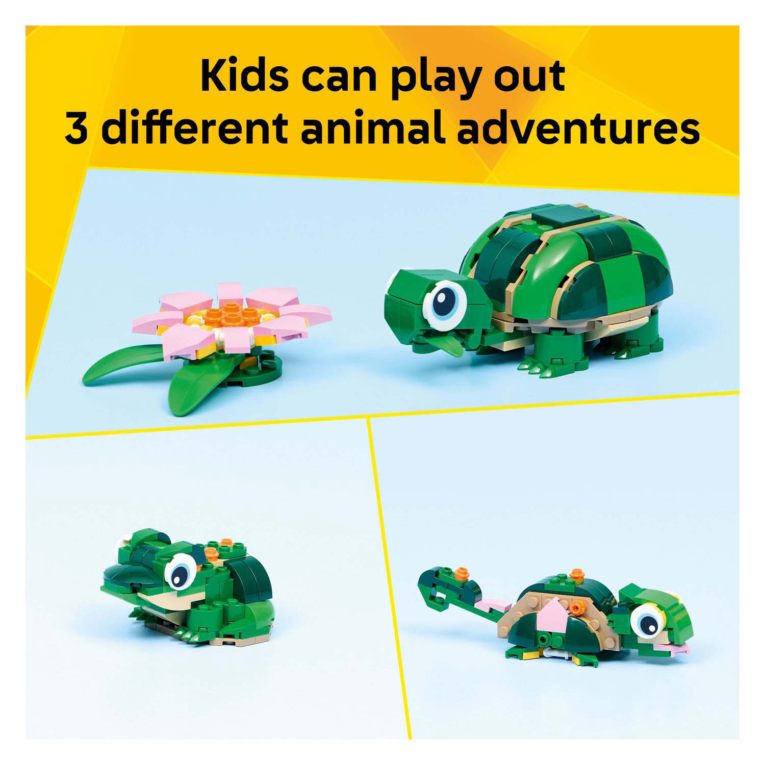 LEGO Creator 31377 Tortue avec nénuphar