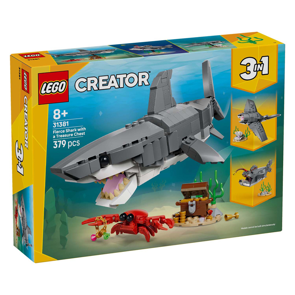 LEGO Creator 31381 Requin sauvage avec coffre au trésor