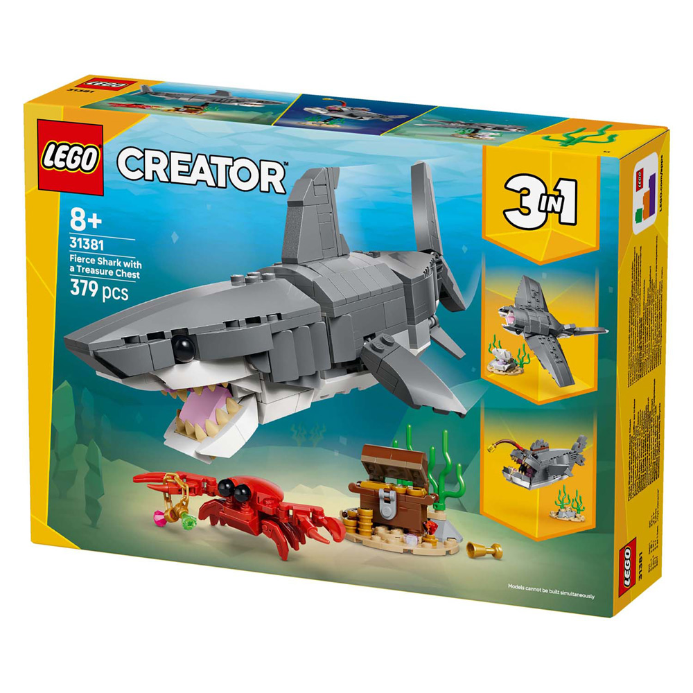 LEGO Creator 31381 Requin sauvage avec coffre au trésor