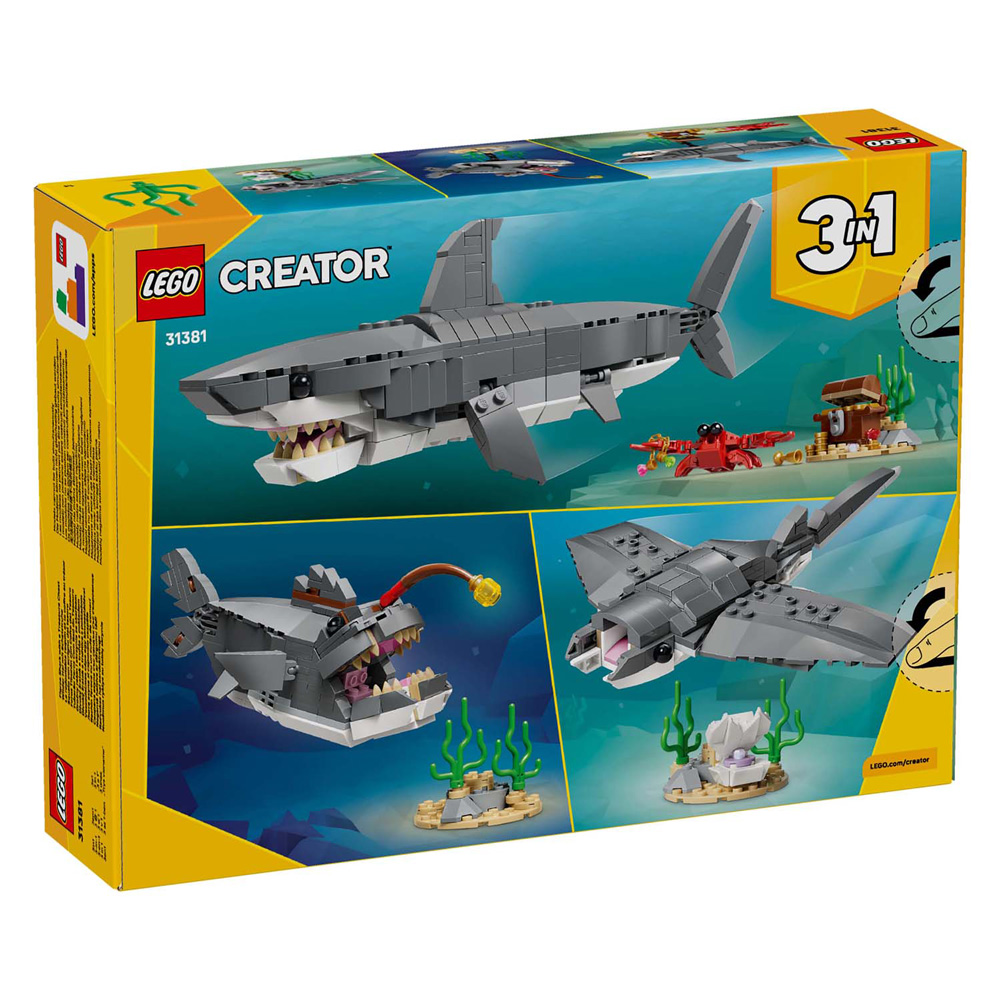 LEGO Creator 31381 Requin sauvage avec coffre au trésor